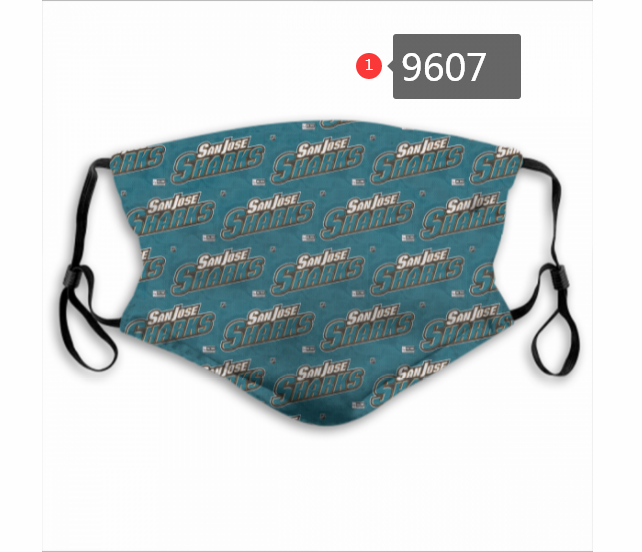 New 2020 NHL San Jose Sharks #2 Dust mask with filter